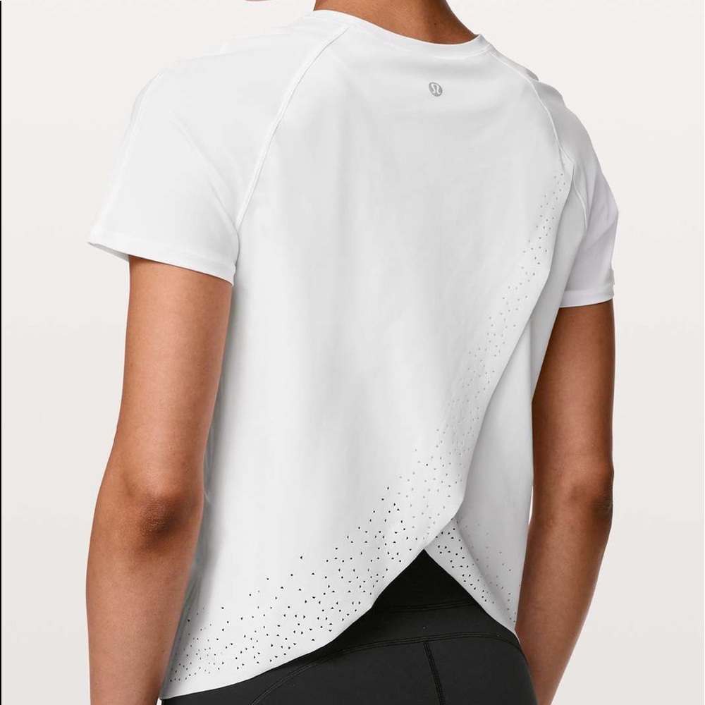 Lululemon Quick Pace Short Sleeve- White